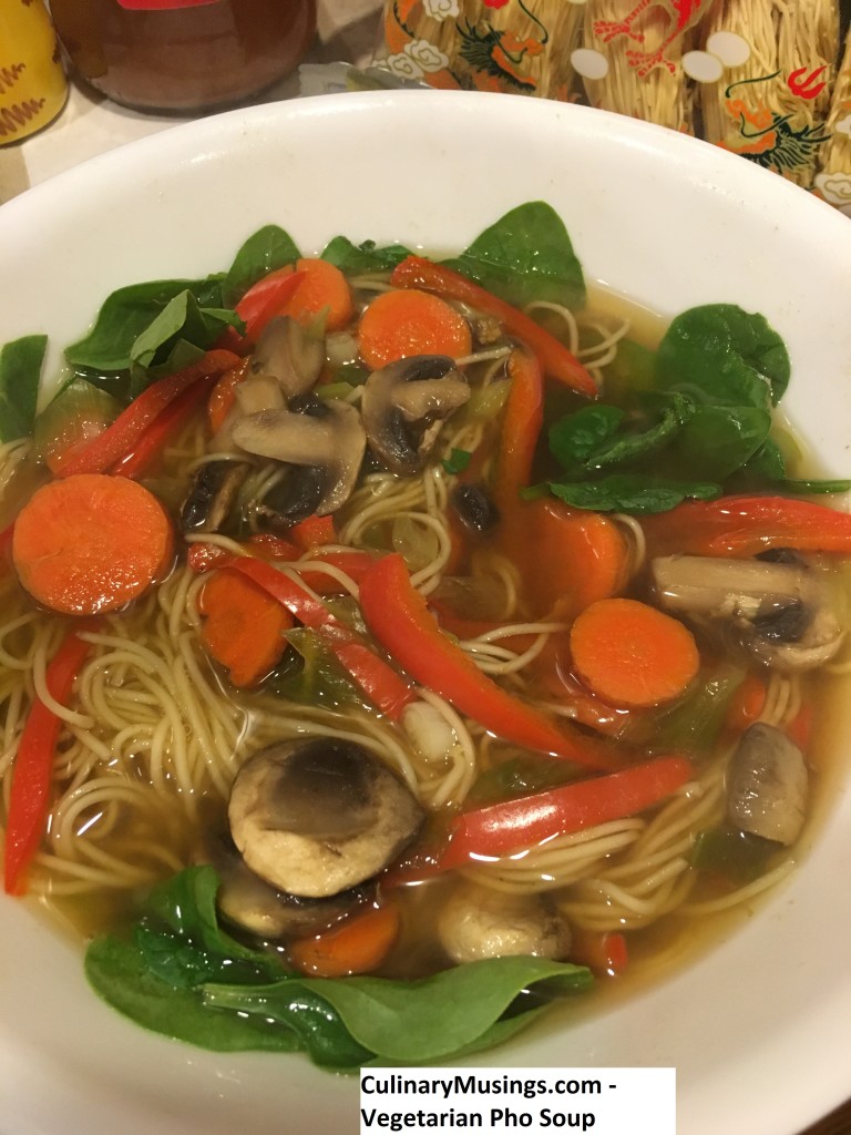 Easy Vegetarian Pho Soup Recipe - Culinary Musings